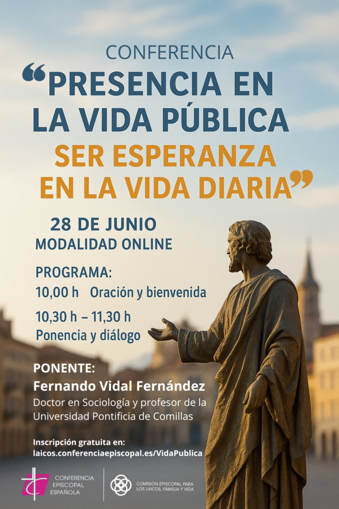 Cartel Conferencia Vida Publica 28 de junio